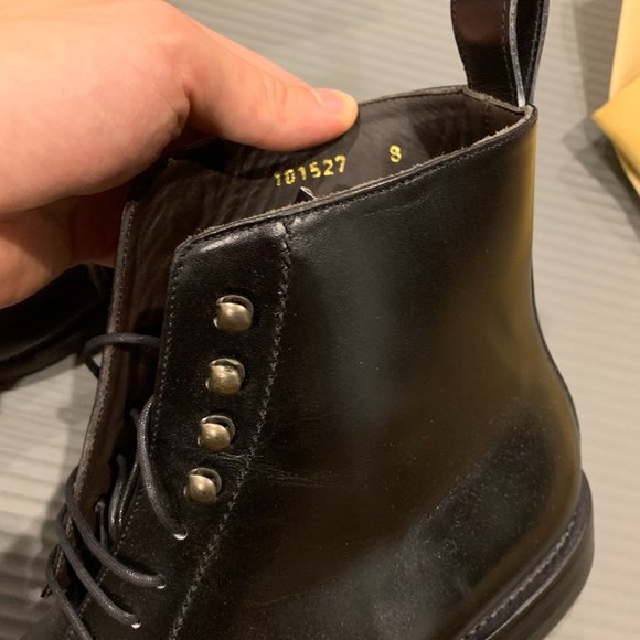 Meermin 101527 Black Calf Derby Boots, UK 7.5E - Picture 14 of 16